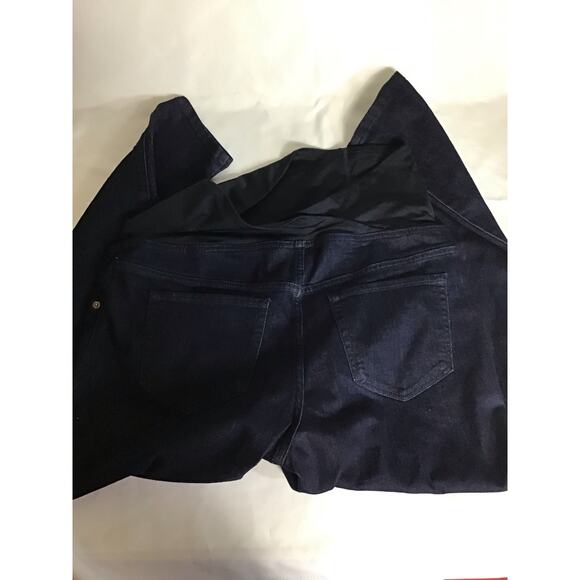 Isabel Maternity Women over the belly Jeans Sz. 14 Drk Blue NWOT Jeggings - Picture 6 of 10